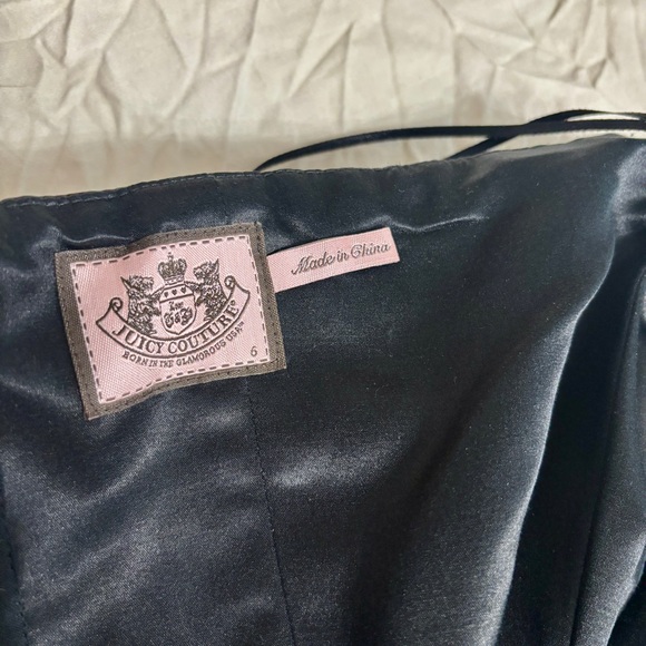 Juicy Couture Strapless Dress with Built-In Corset in Black - Picture 5 of 14